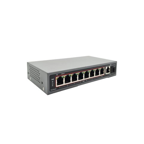 Cudy FS1009PS1 PoE+ svič, 8× 100M PoE + 1× GbE combo