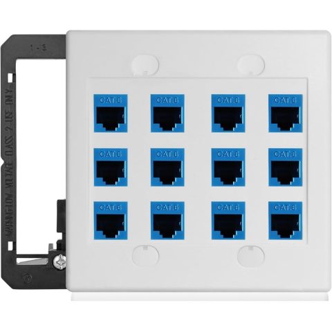 Netiks nazidna kutija za 9/12 RJ45 keystone modula, sa poklopcem