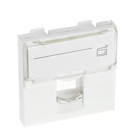 Netiks bijeli uložak 45×45 mm sa 1 otvorom za keystone modul