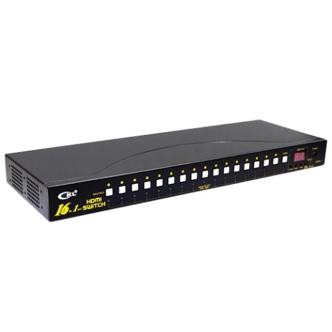 CKL-161H HDMI Switch 16x1 1080p sa Daljinskim 19" Rack
