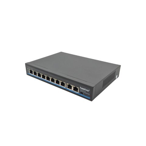Hasivo S1100P-8F-2F-AI PoE svič, 8× 100M PoE + 2× uplink