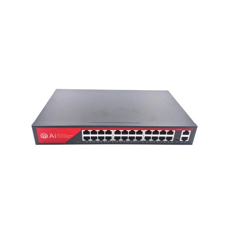 DJA-2420GB-320W PoE svič, 24× 100M PoE + 2× GbE uplink