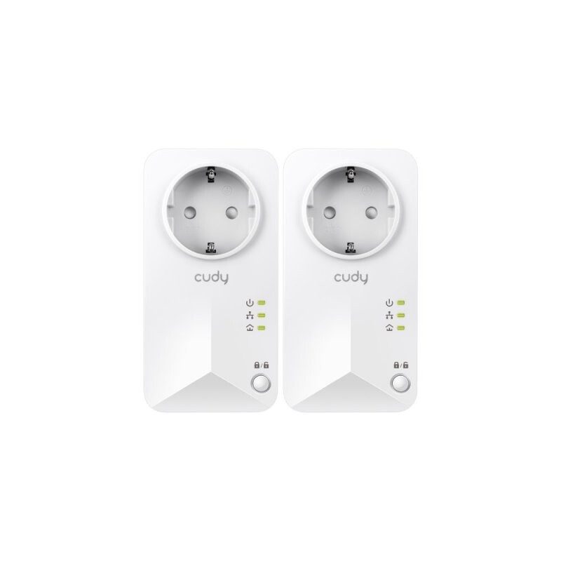Cudy PL600P KIT AV600 powerline set, 2 adaptera, prolazna utičnica