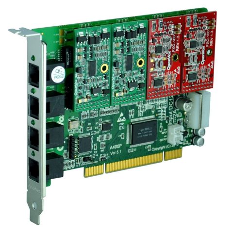 OpenVox A400P 4-FXS PCI Analogna Telefonska Kartica za Asterisk PBX