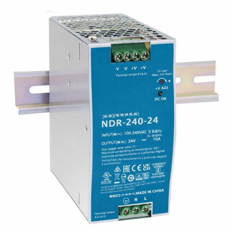 DJA-24024NDR industrijsko AC/DC napajanje, 24 V DC, 10 A, 240 W, DIN montaža