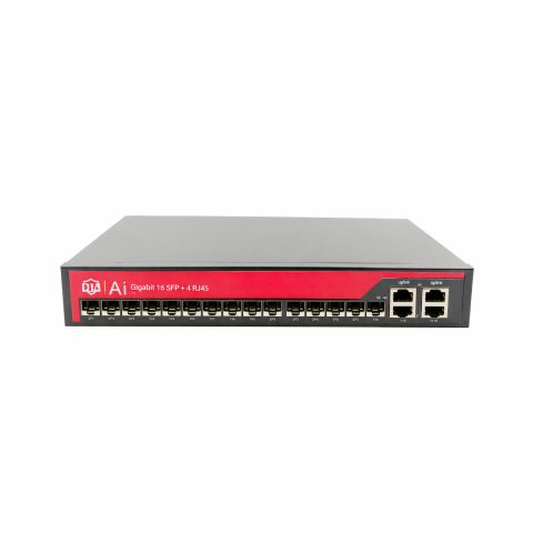 DJA-16GSFP-4RG Gigabit optički svič, 16× SFP + 4× RJ45, VLAN