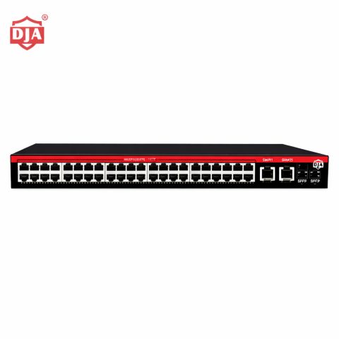 DJA-48G22GB-700W PoE+ svič, 48× GbE PoE + 2× GbE + 2× SFP 1G
