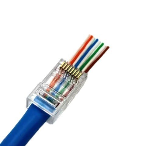 DJA-SJT6-D4 prolazni RJ45 konektor Cat.6 UTP, 8P8C, za krimpovanje