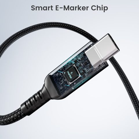 USB-C kabl v4.0 1.5m 8K60 240W PD 40Gb/s (TPC-T40B-1.5M)