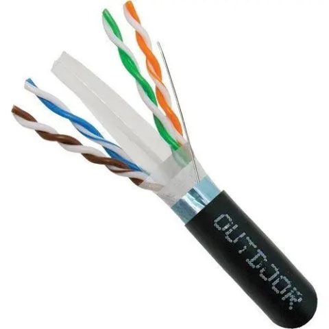 FTP Cat6 outdoor kabl 100% bakar 23AWG UV 2.5G (L6-OUD-FTP-BC056)