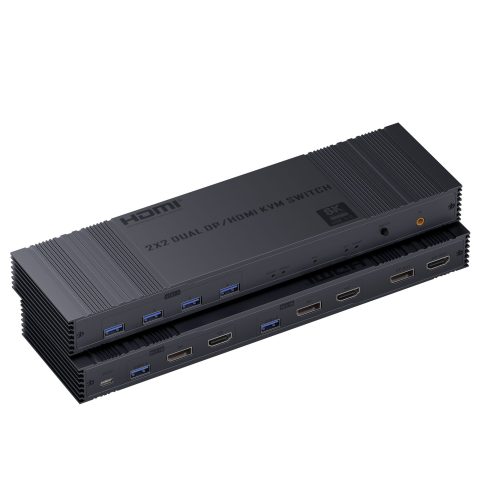 KVM DP/HDMI switch 2x2 8K60 USB3.0 (KVM-DH-8K-202B)