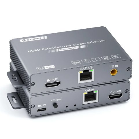 HDMI extender RJ45 120m 4K30 IR kaskadni TX/RX (EXT-4K-120MB)