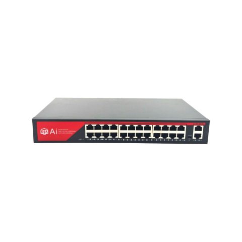 DJA-1026G Gigabit svič, 24× RJ45 + 2× Gigabit RJ45 uplink