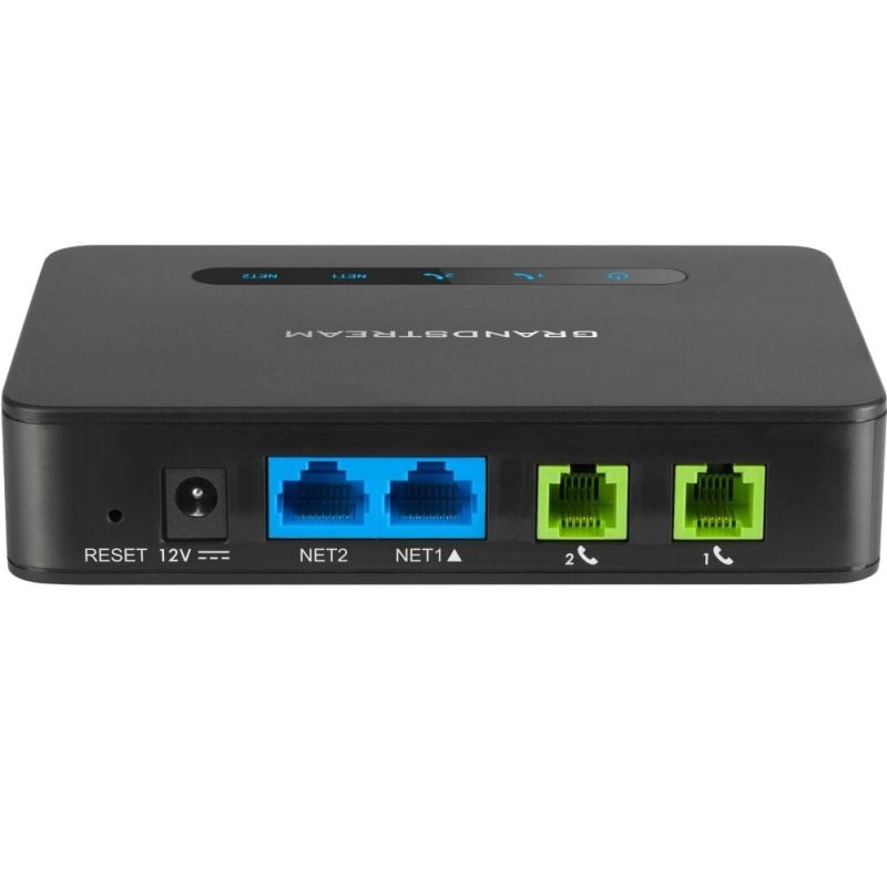 Grandstream HT812 VoIP ATA adapter, 2 FXS, Gigabit