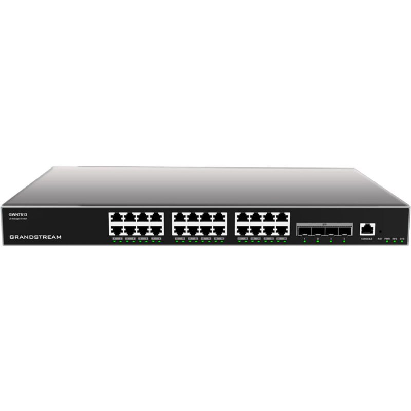 Grandstream GWN7813 L3 svič, 24×GbE + 4×SFP+