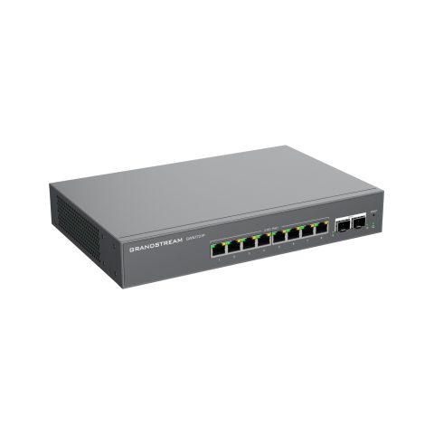Grandstream GWN7721P L2 Lite svič, 8×2,5G + 2×SFP+, PoE+ 130 W
