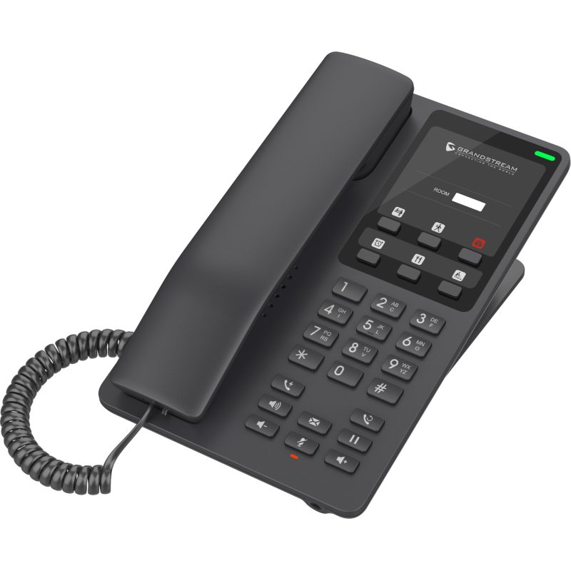 Grandstream GHP621 hotelski IP telefon, crni, PoE