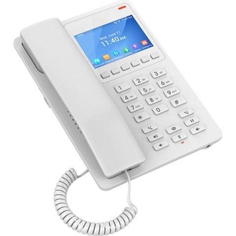 Grandstream GHP631 hotelski IP telefon, crni, PoE