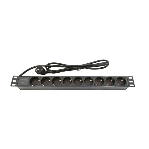 Netiks PDU-9-1U napojni PDU panel, 19"/1U, 9 utičnica