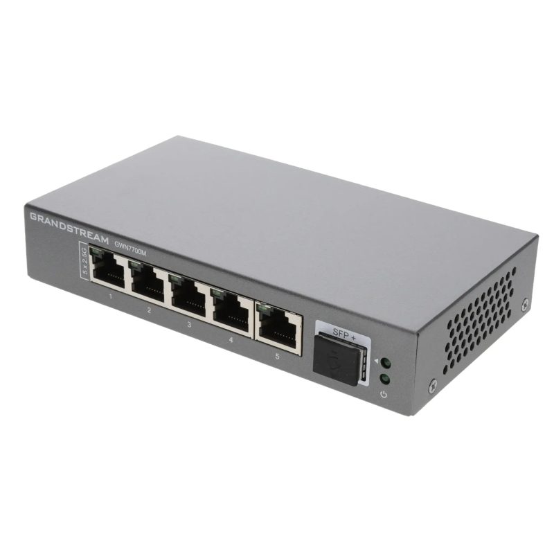 Grandstream GWN7700M svič, 5×2,5G + SFP+