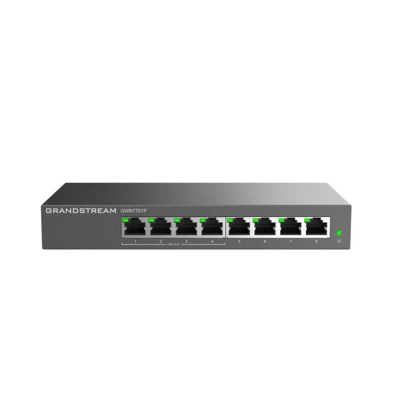 Grandstream GWN7701P svič, 8×GbE, PoE+ 60 W