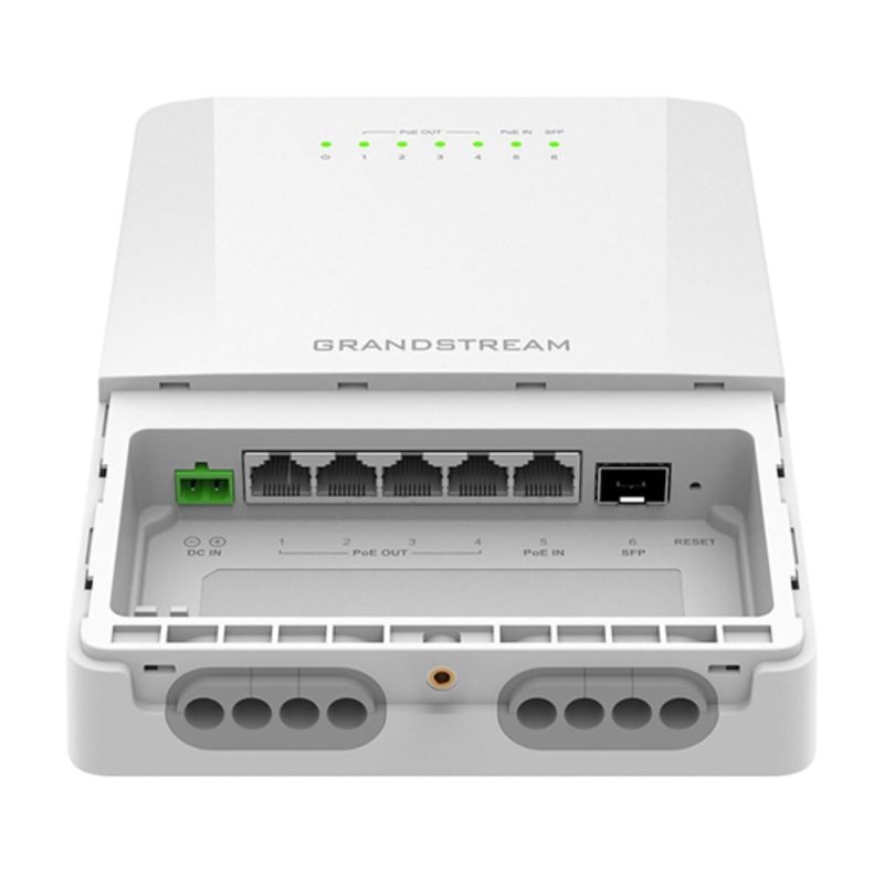 Grandstream GWN7710R vanjski PoE svič, 5×GbE + 2,5G SFP