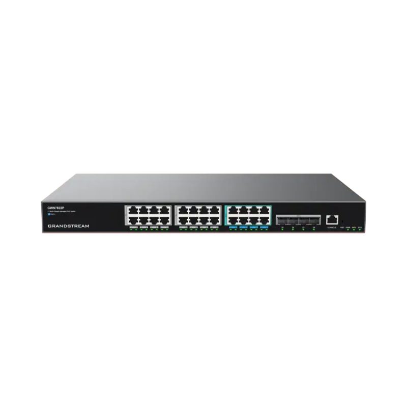 Grandstream GWN7822P L3 svič, 16×GbE + 8×2,5G + 4×SFP+, PoE++ 360 W