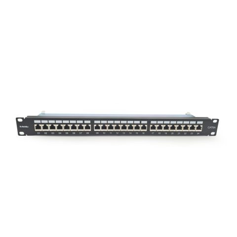 Netiks SP6A-24-1U patch panel Cat.6A STP, 24× RJ45, 19"/1U