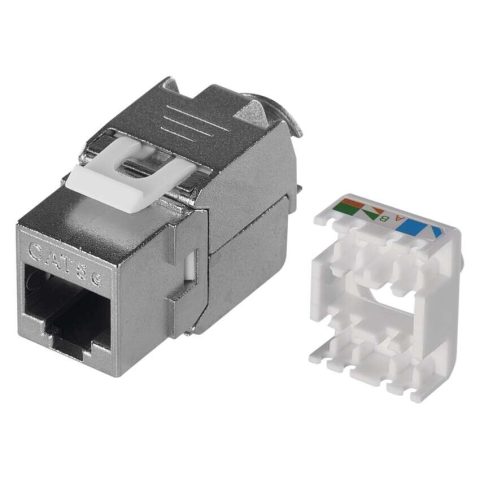 Netiks RJ45 keystone modul Cat.5e, oklopljeni, bez alata