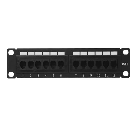 Netiks PP10I002 patch panel Cat.6 FTP, 12× RJ45, 10"/1U