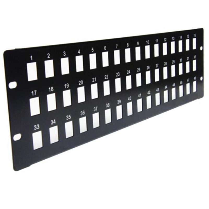Netiks PP19I002 modularni patch panel 19"/3U, 48 Keystone otvora