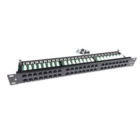 Netiks PP19I006 patch panel Cat.5e UTP, 48× RJ45, 19"/1U