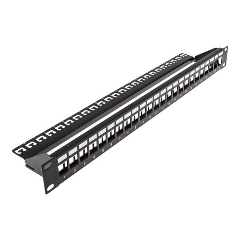 Netiks PP19I021 modularni patch panel 19"/1U, 24 Keystone otvora