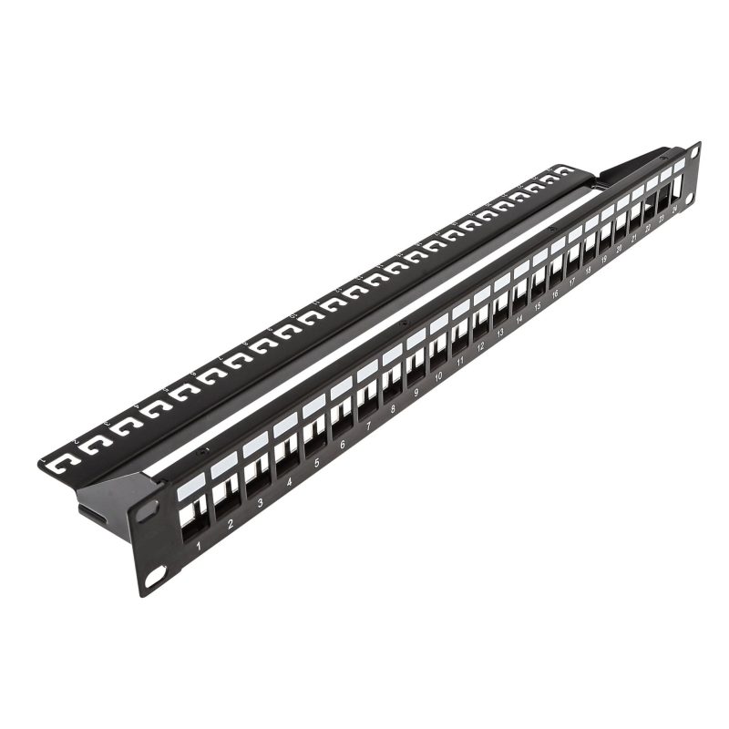 Netiks PP19I021 modularni patch panel 19"/1U, 24 Keystone otvora