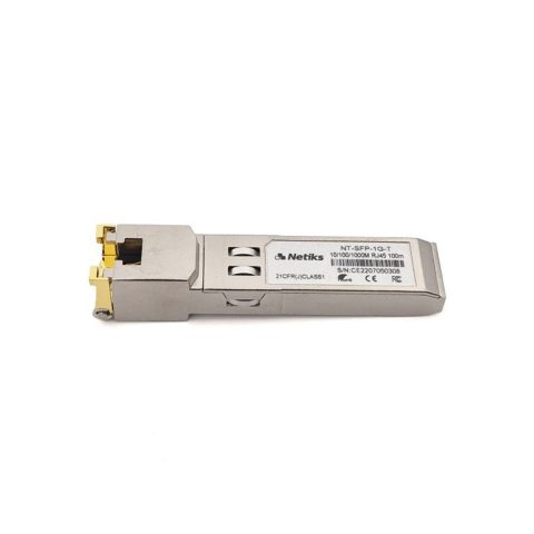 Netiks NT-SFP-1G-T bakarni SFP modul, Gigabit RJ45, do 100 m