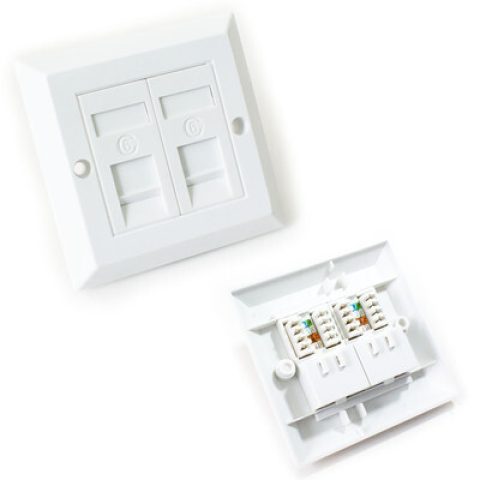 NA64412MP uložak 45×45 mm za 2 Keystone modula, kosi