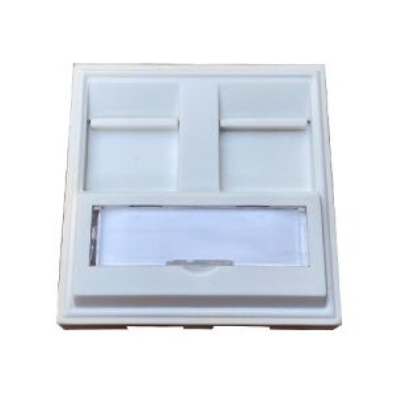 UT014 uložak 45×45 mm za 2 Keystone modula, sa zastorima