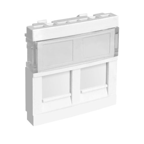 Netiks modularni uložak 45×45 mm sa 2 otvora za module