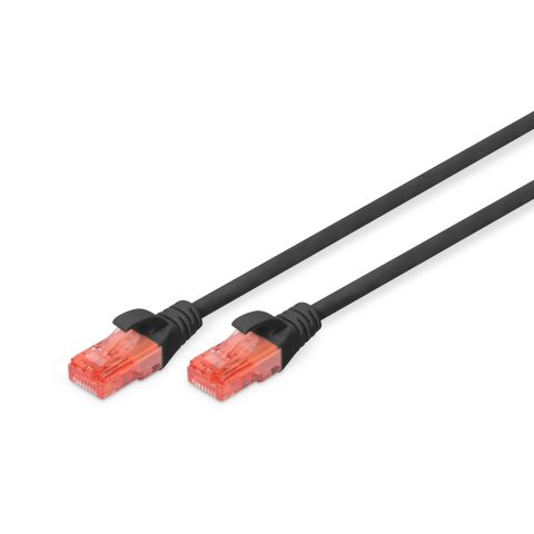 DIGITUS CAT6 U/UTP LSZH Patch kabl 0,5m crni DK-1617-005-BL