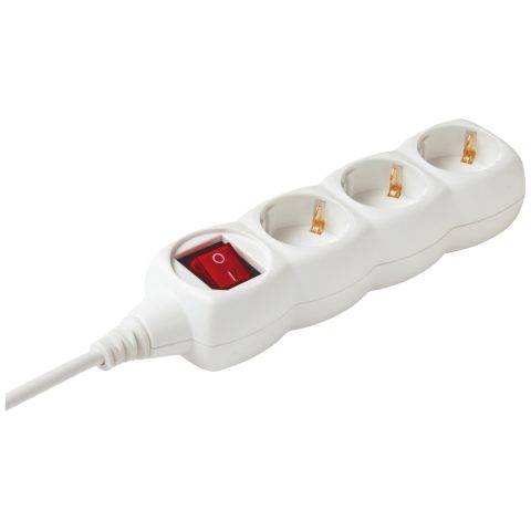 Netiks produžni strujni kabl, 3 šuko utičnice, 1,5 m, 230 V