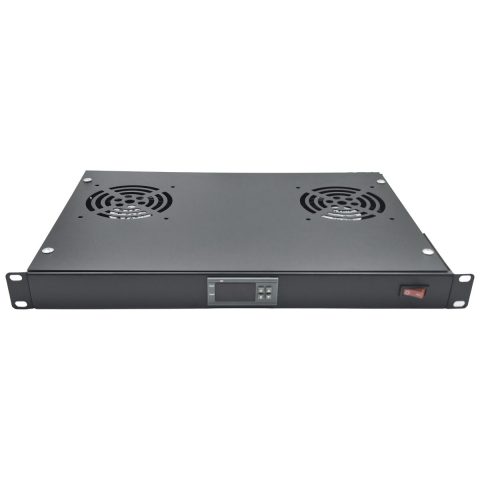 Netiks FU2T-1U ventilacioni panel 19"/1U sa 2 ventilatora i STC-1000 kontrolerom
