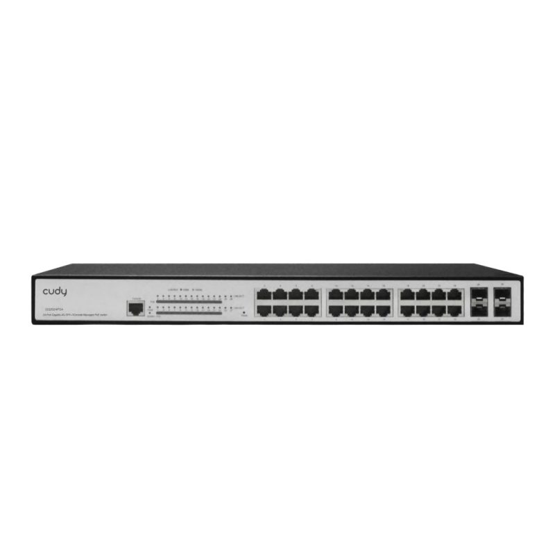 Cudy GS2024PS4 L2 PoE+ svič, 24× GbE + 4× SFP