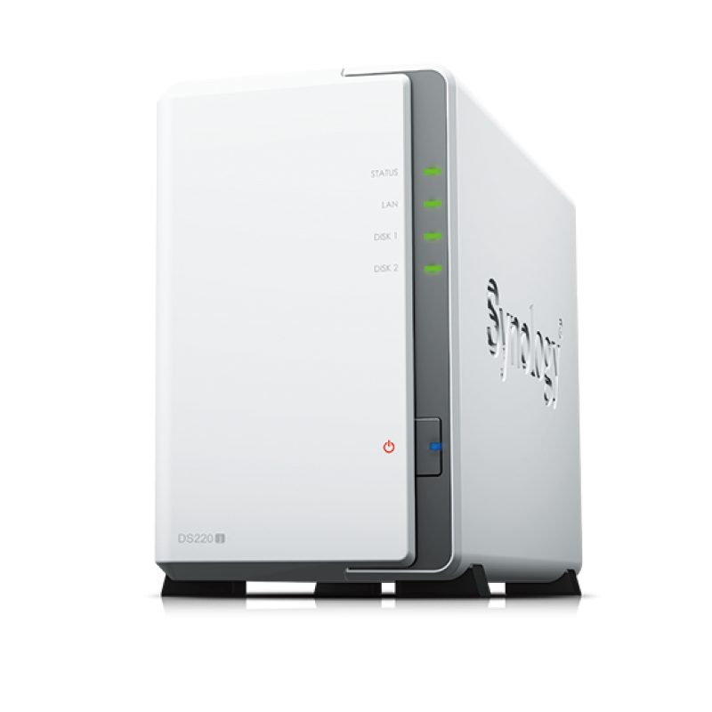 Synology DS220j NAS, 2 ležišta, 512 MB RAM, 1GbE