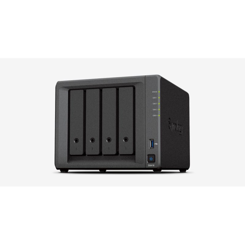 Synology DS418 NAS, 4 ležišta, 2 GB RAM, 2×1GbE