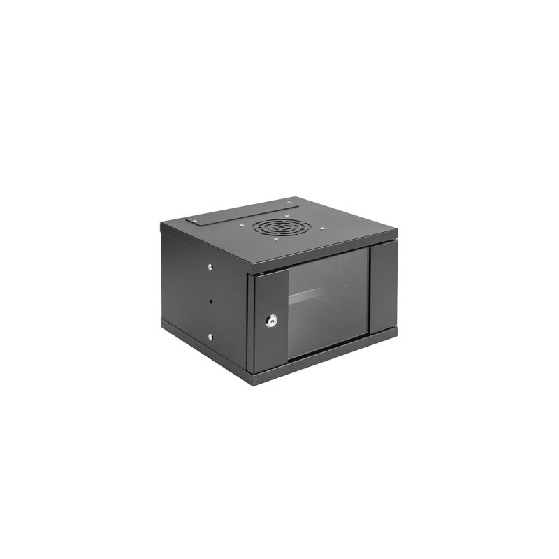 Netiks W304 zidni rek ormar 4U/10", 280 × 310 × 240 mm, staklena vrata